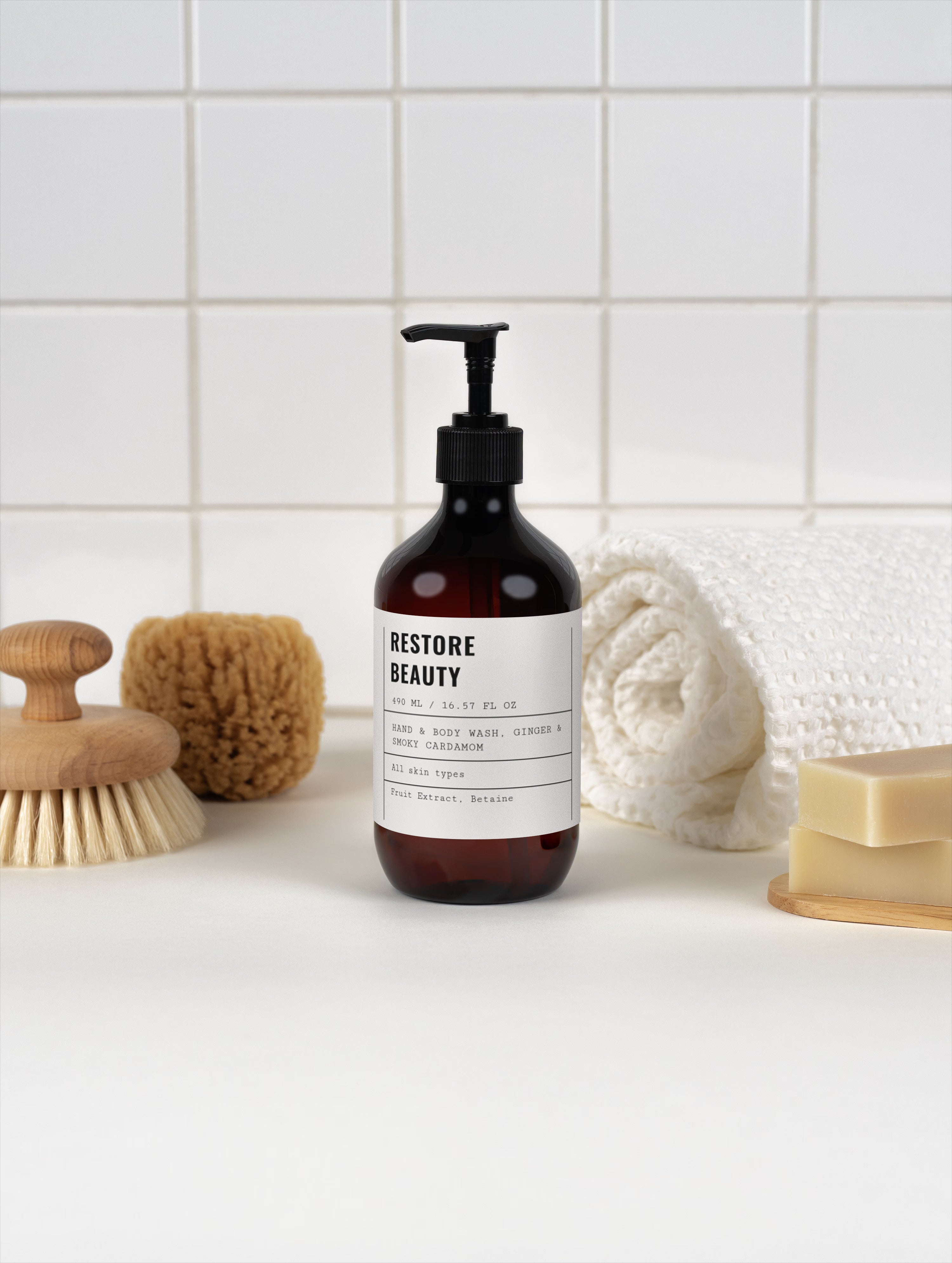 Hand & Body Wash, Ginger & Smoky Cardamom